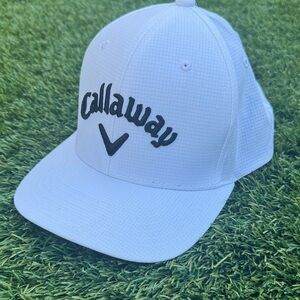 Callaway Golf White Cap with Black Logo